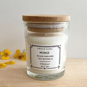 bougie naturelle monoi