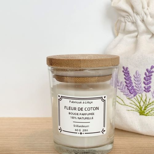 Bougie fleur de coton